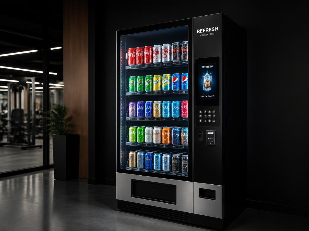 Glass-Front Soda Machine